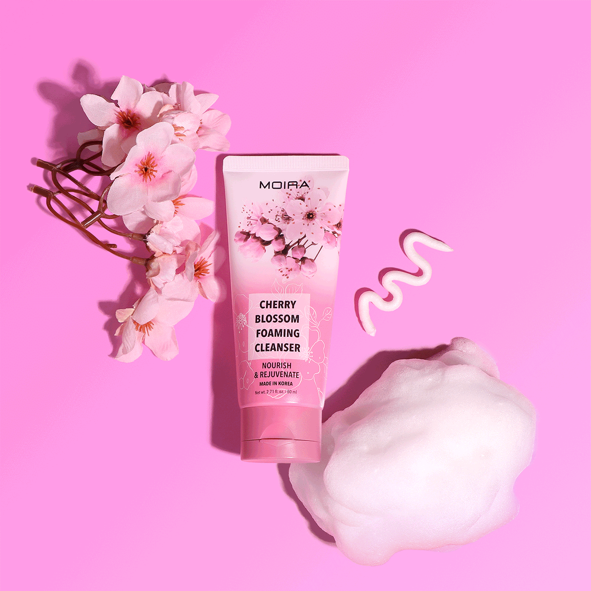 LIMPIADOR FACIAL EN ESPUMA CHERRY BLOSSOM - MOIRA