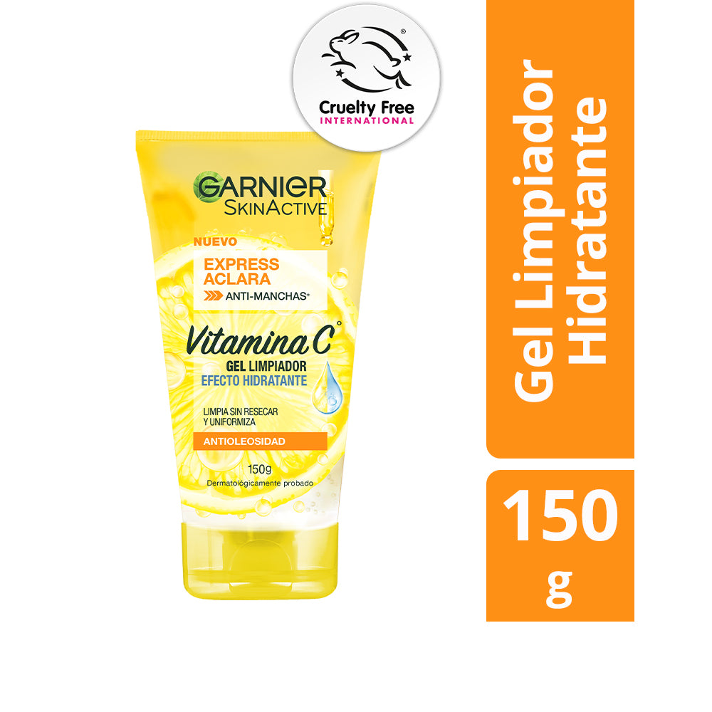 EXPRESS ACLARA GEL LIMPIADOR FACIAL 150ML - GARNIER SKIN ACTIVE