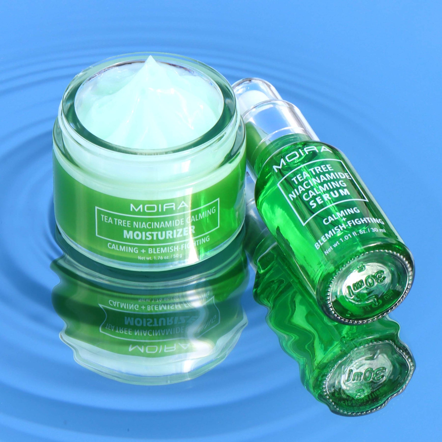 CREMA FACIAL HIDRATANTE CALMANTE ÁRBOL DE TÉ Y NIACINAIDA - MOIRA
