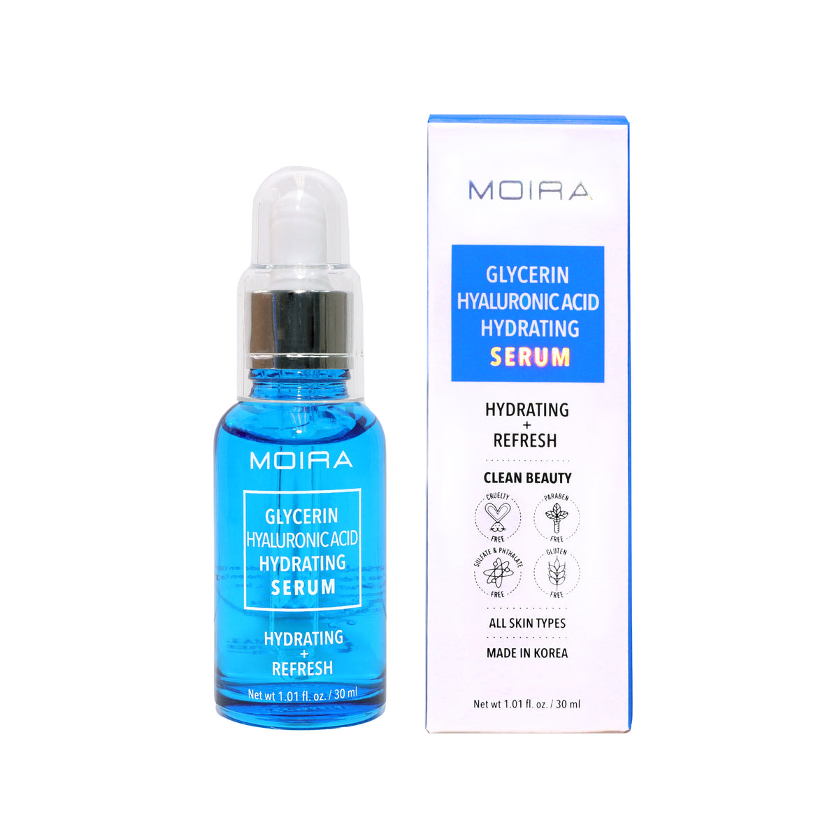 SERUM HIDRATANTE GLICERINA Y ÁCIDO HIALURÓNICO - MOIRA