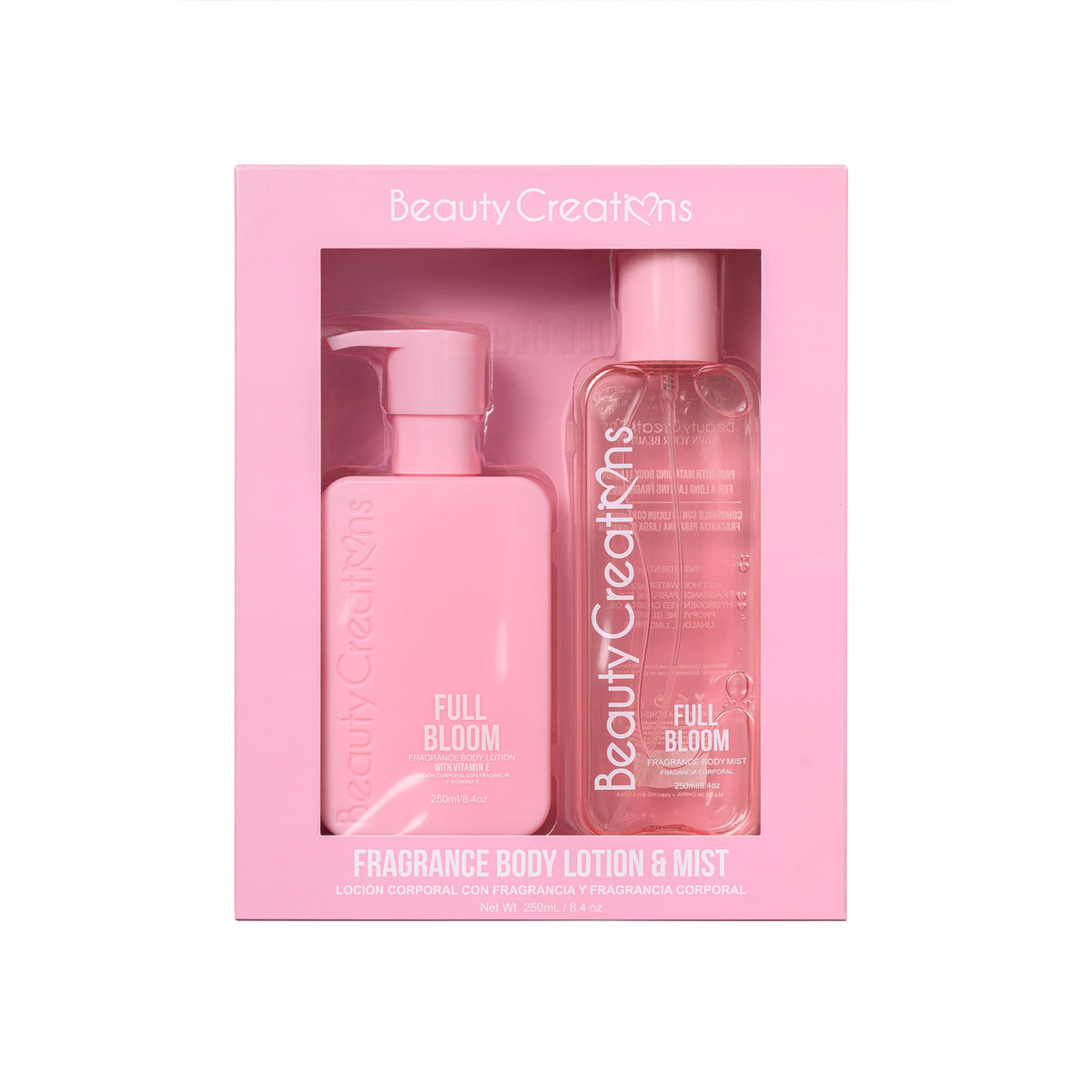 SET BODY MIST Y CREMA CORPORAL FULL BLOOM - BEAUTY CREATIONS