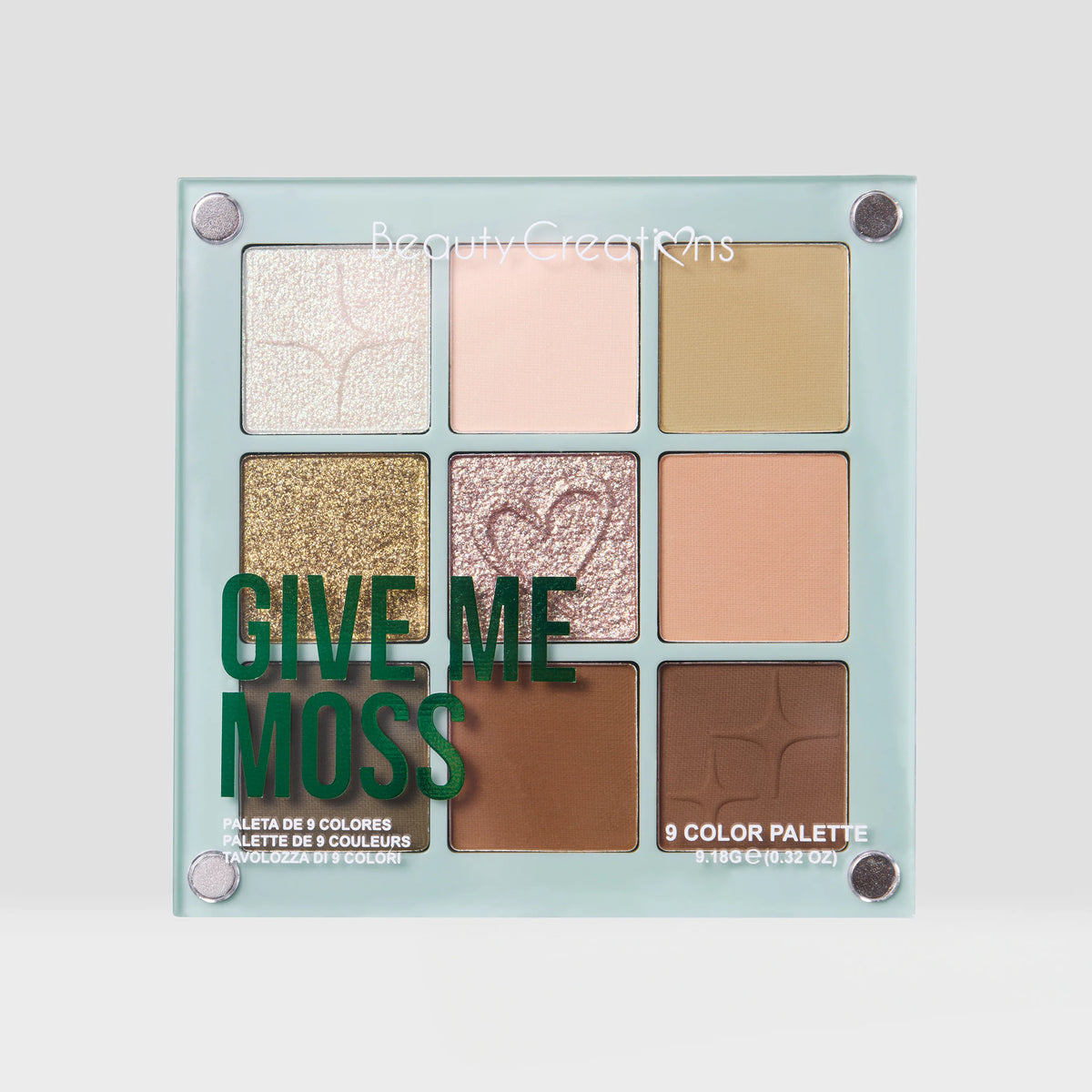 PALETA DE SOMBRAS MAGNETIC SHADOW PALETTE GIVE ME MOSS - BEAUTY CREATIONS