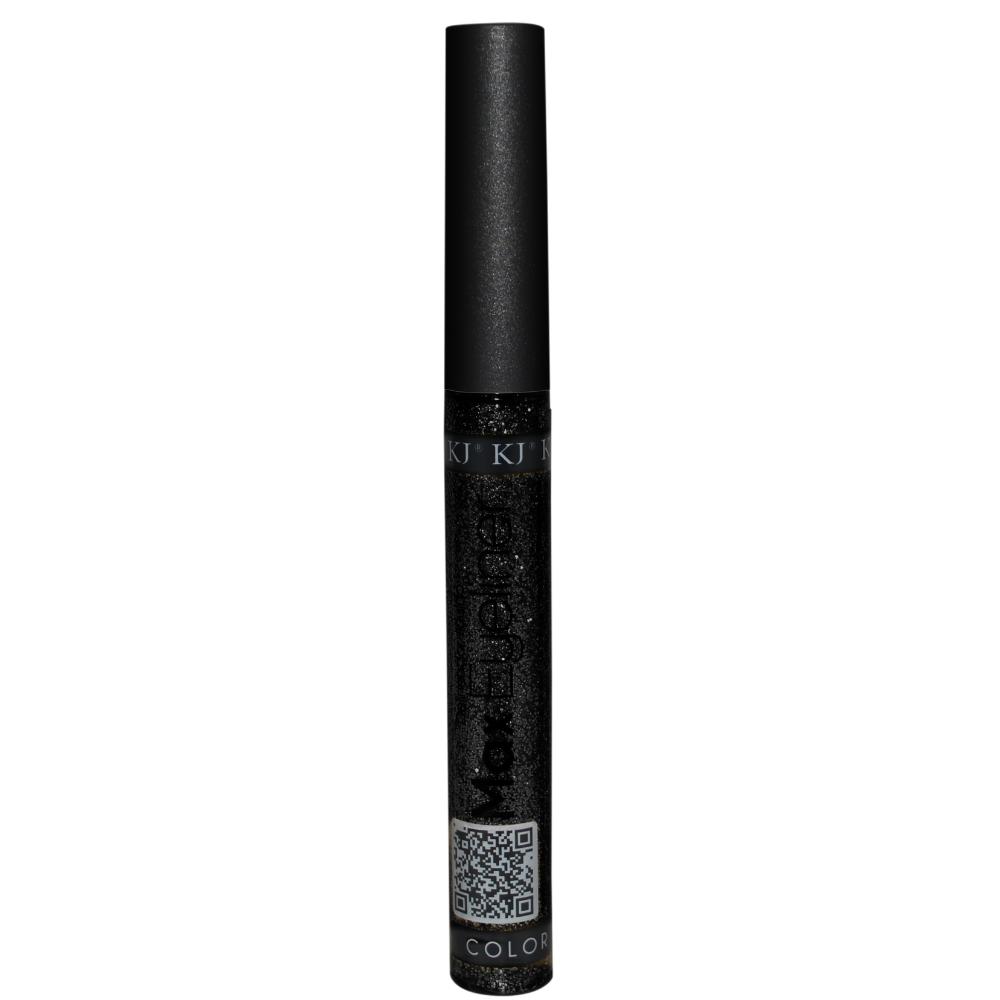 DELINEADOR LÍQUIDO MAXEYELINER 28 GLITTER NEGRO - KJ BEAUTY