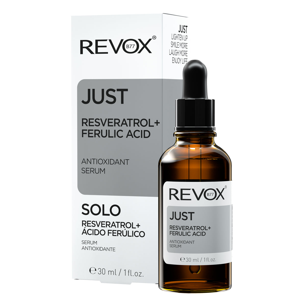 SERUM ANTIOXIDANTE RESVERATROL + ÁCIDO FERÚLICO - REVOX B77