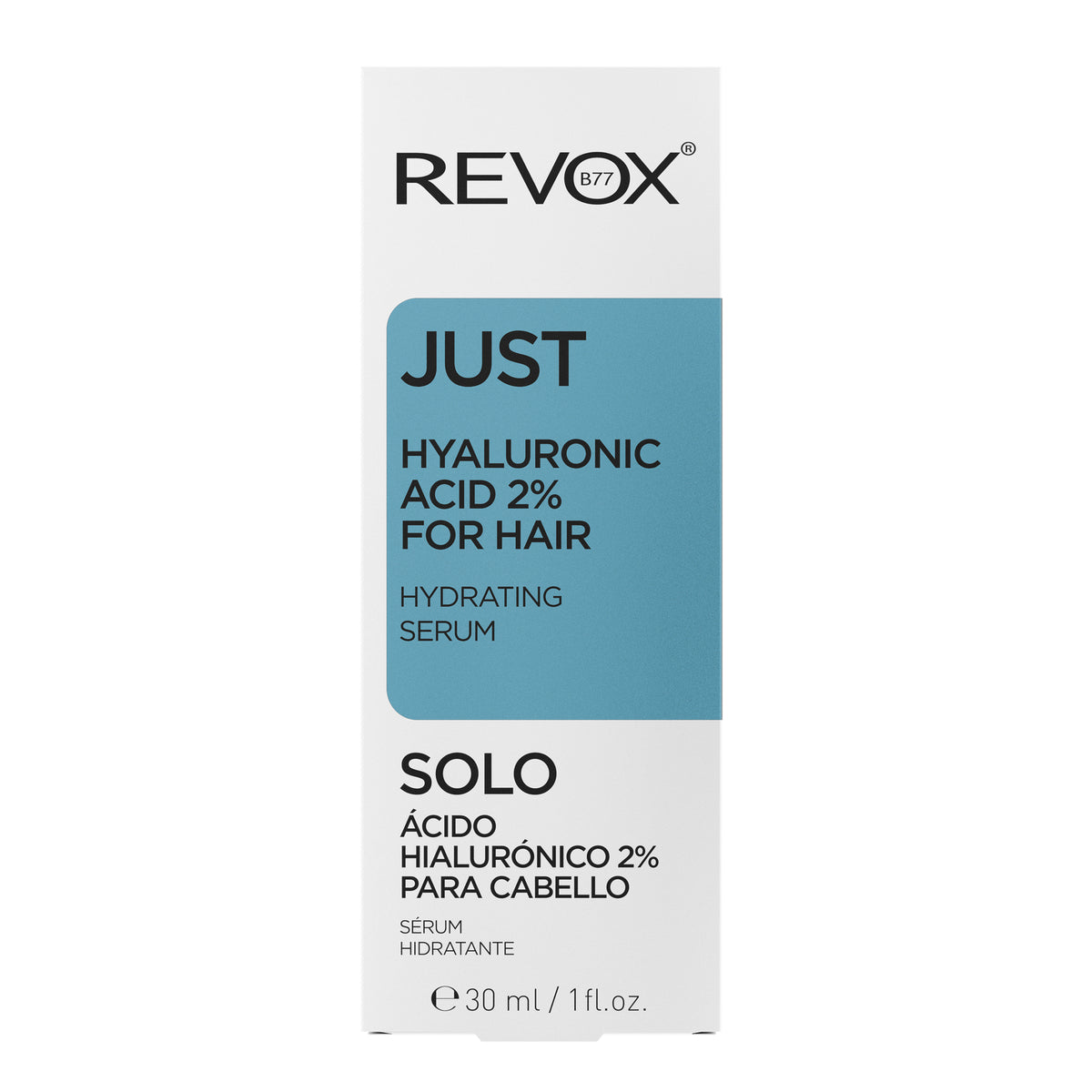 SERUM PARA CABELLO HIDRATANTE ÁCIDO HIALURÓNICO 2% PLEX - REVOX B77