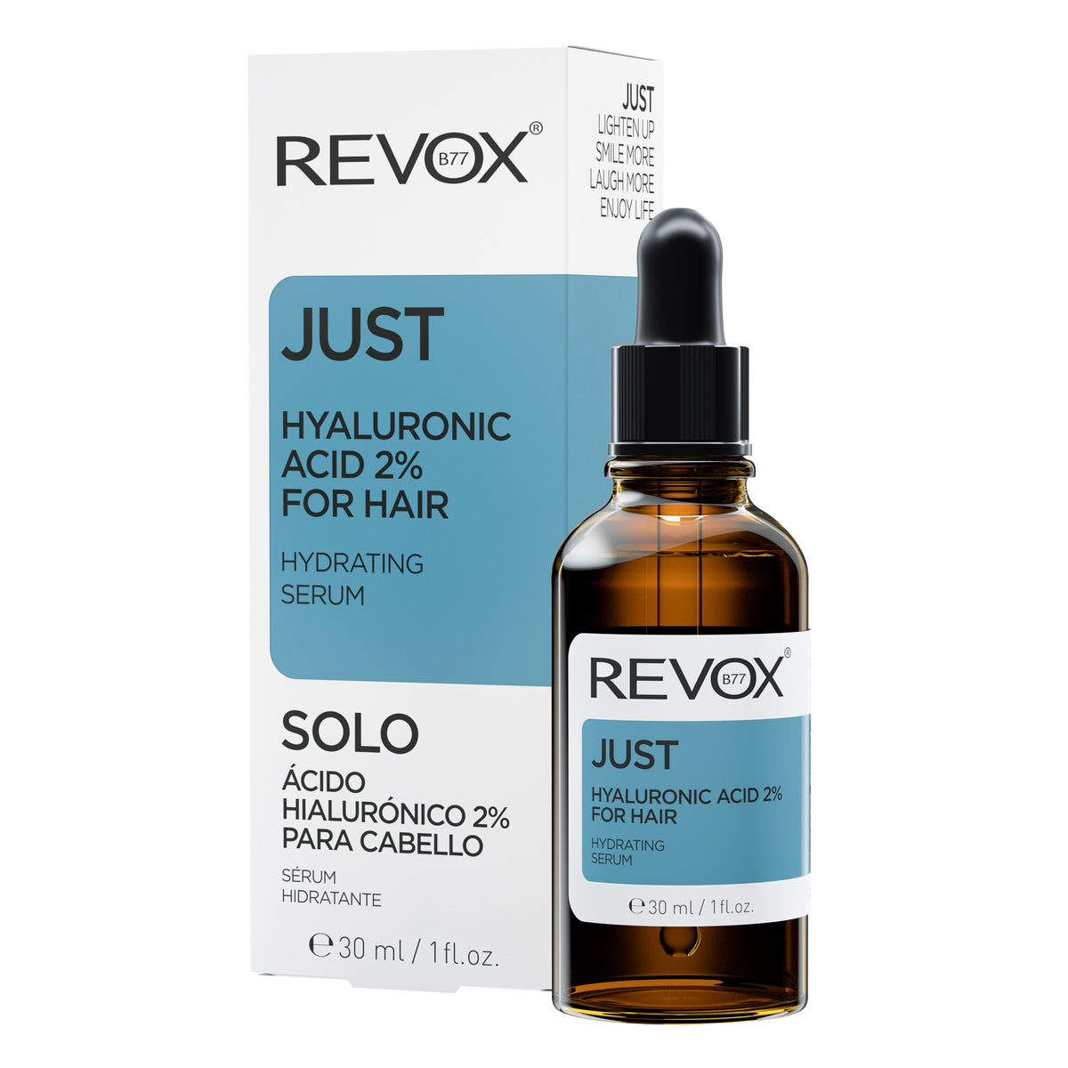SERUM PARA CABELLO HIDRATANTE ÁCIDO HIALURÓNICO 2% PLEX - REVOX B77