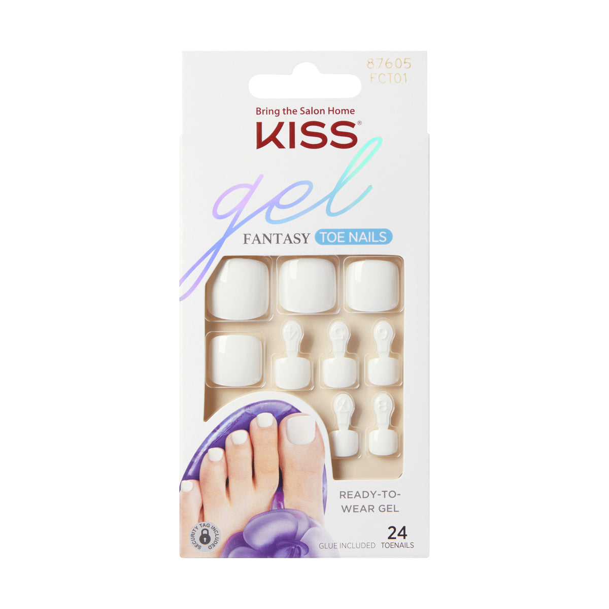 UÑAS POSTIZAS PARA PIES GEL FANTASY THIS IS CLASSIC - KISS