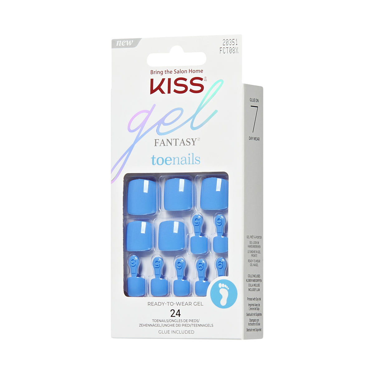 UÑAS POSTIZAS PARA PIES GEL FANTASY ELECTRIC FEEL - KISS
