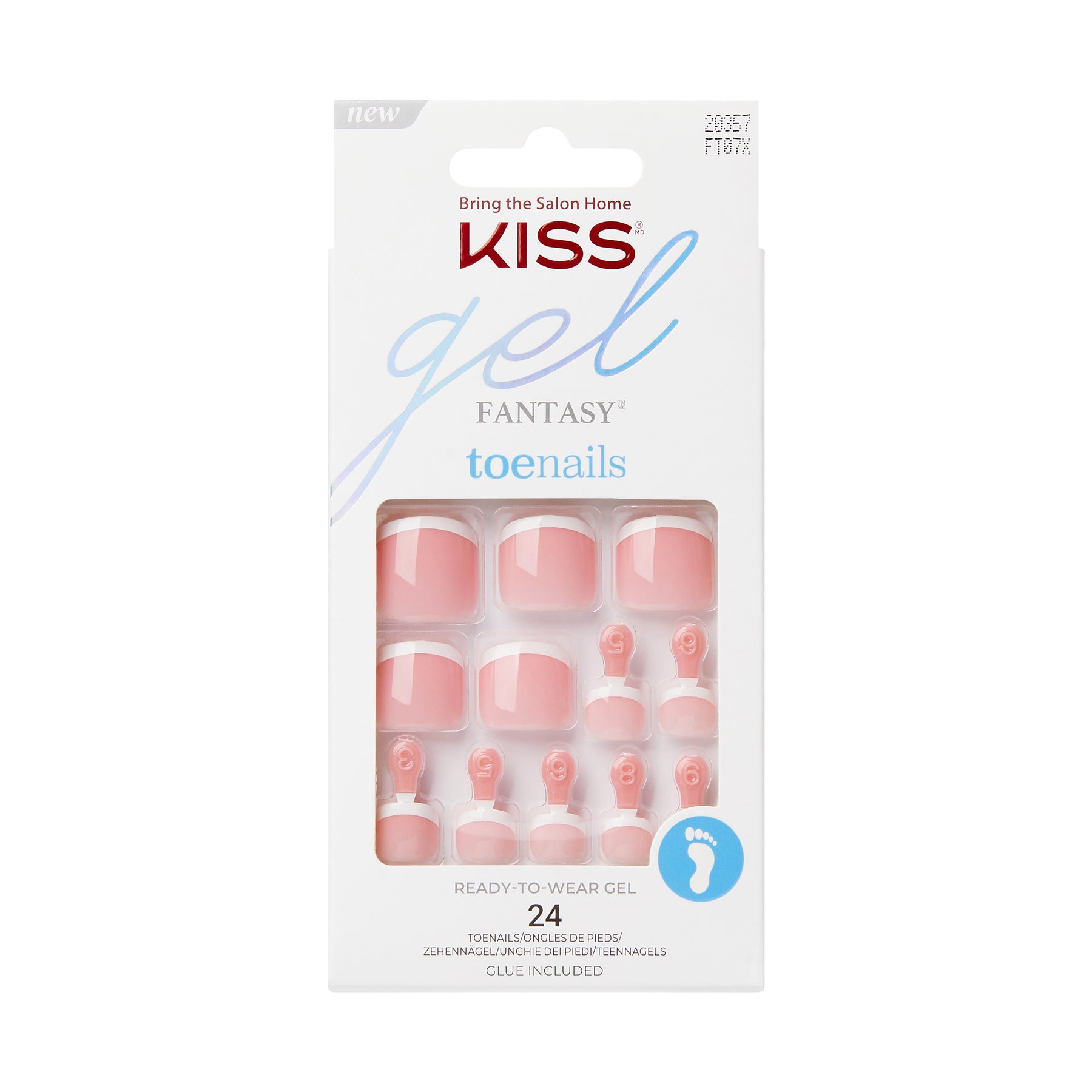 UÑAS POSTIZAS PARA PIES GEL FANTASY CHASE IT - KISS