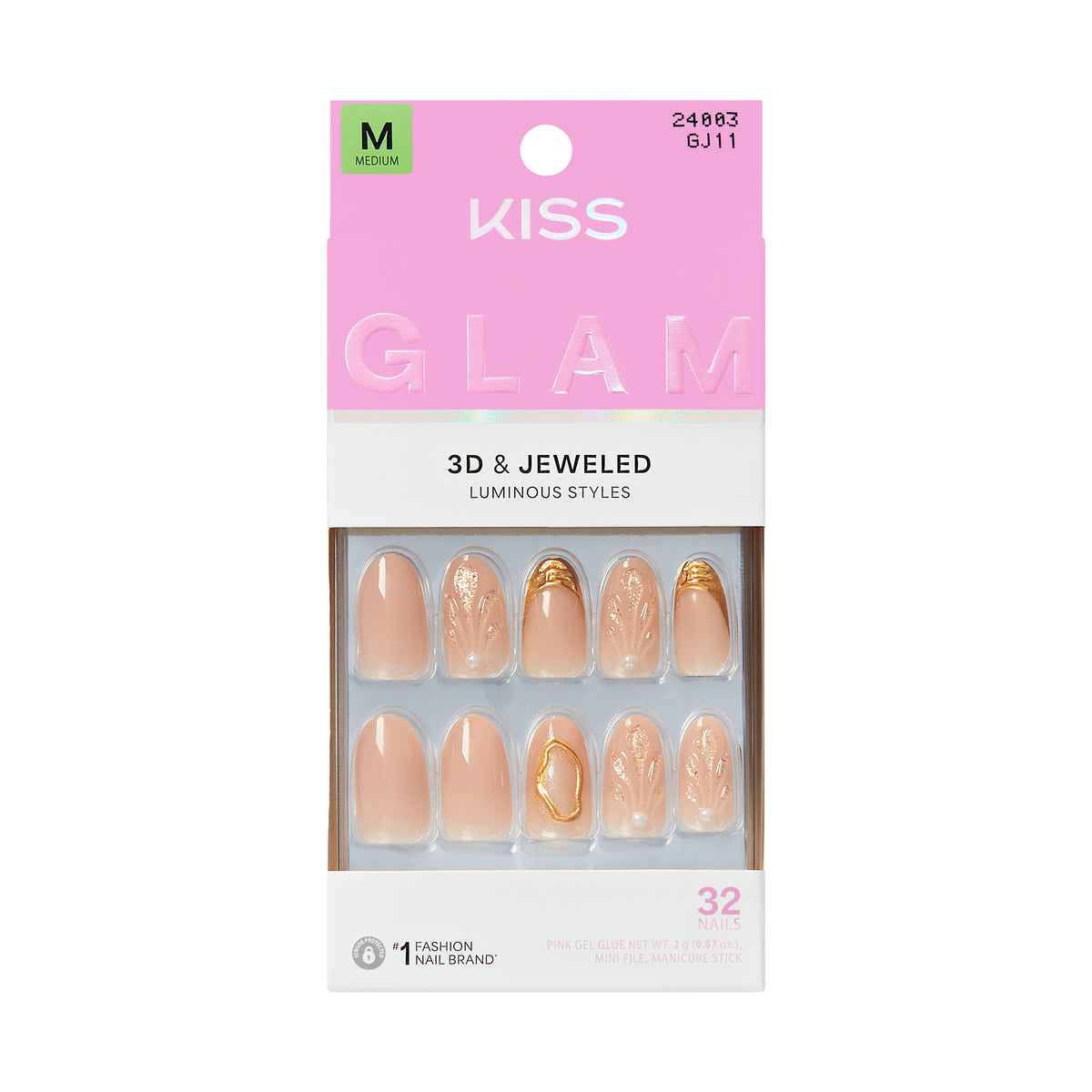 UÑAS POSTIZAS BLOSSOMING LOVE GLAM - KISS