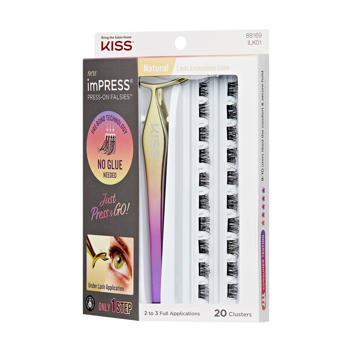 IMPRESS PRESS ON FALSIES KIT 01 - KISS