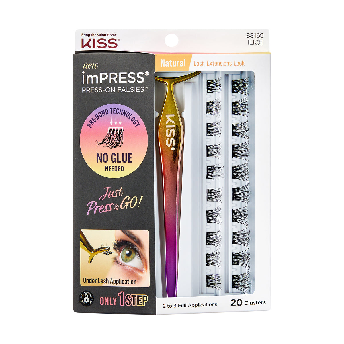 IMPRESS PRESS ON FALSIES KIT 01 - KISS