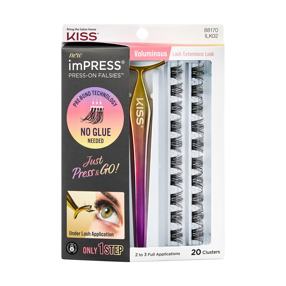 IMPRESS PRESS ON FALSIES KIT 02 - KISS