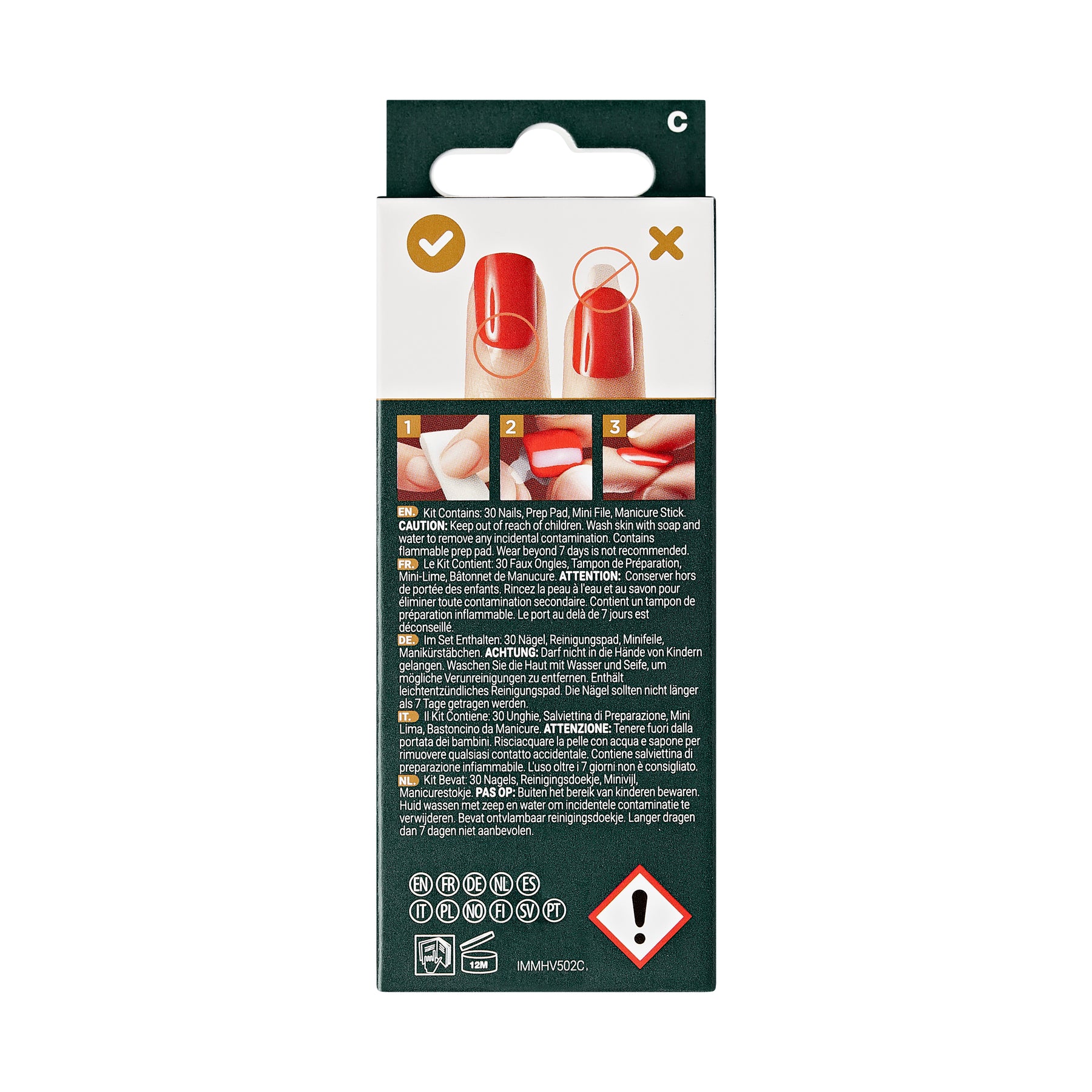 WHITE NIGHT IMPRESS UÑAS POSTIZAS - KISS