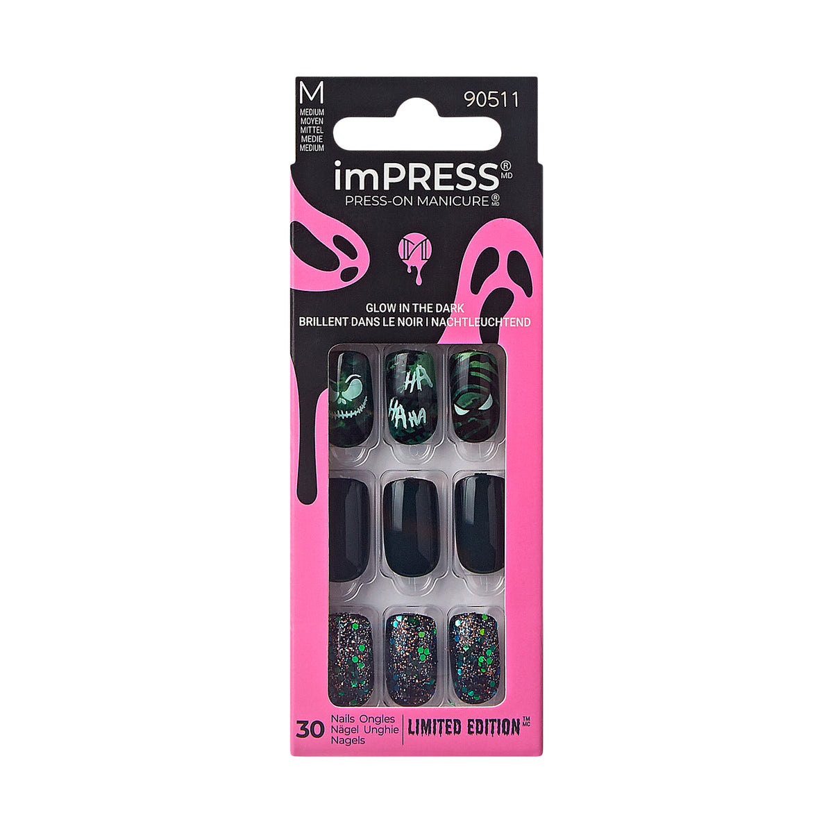 DEJA BOO IMPRESS GLOW IN THE DARK HALLOWEEN - OUTLET KISS
