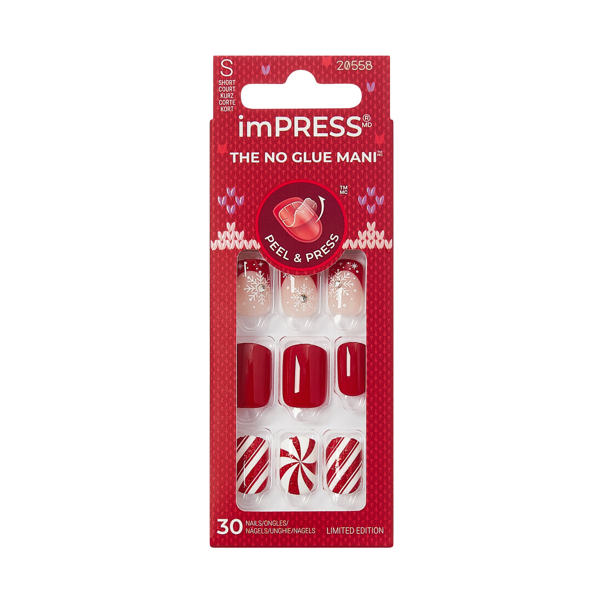 UÑAS POSTIZAS IMPRESS NAILS SANTA BABY - KISS