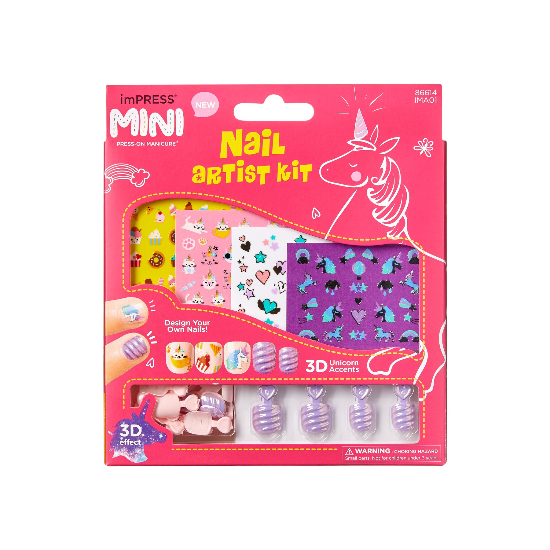 KIT IMPRESS KIDS NAIL ARTIST - KISS