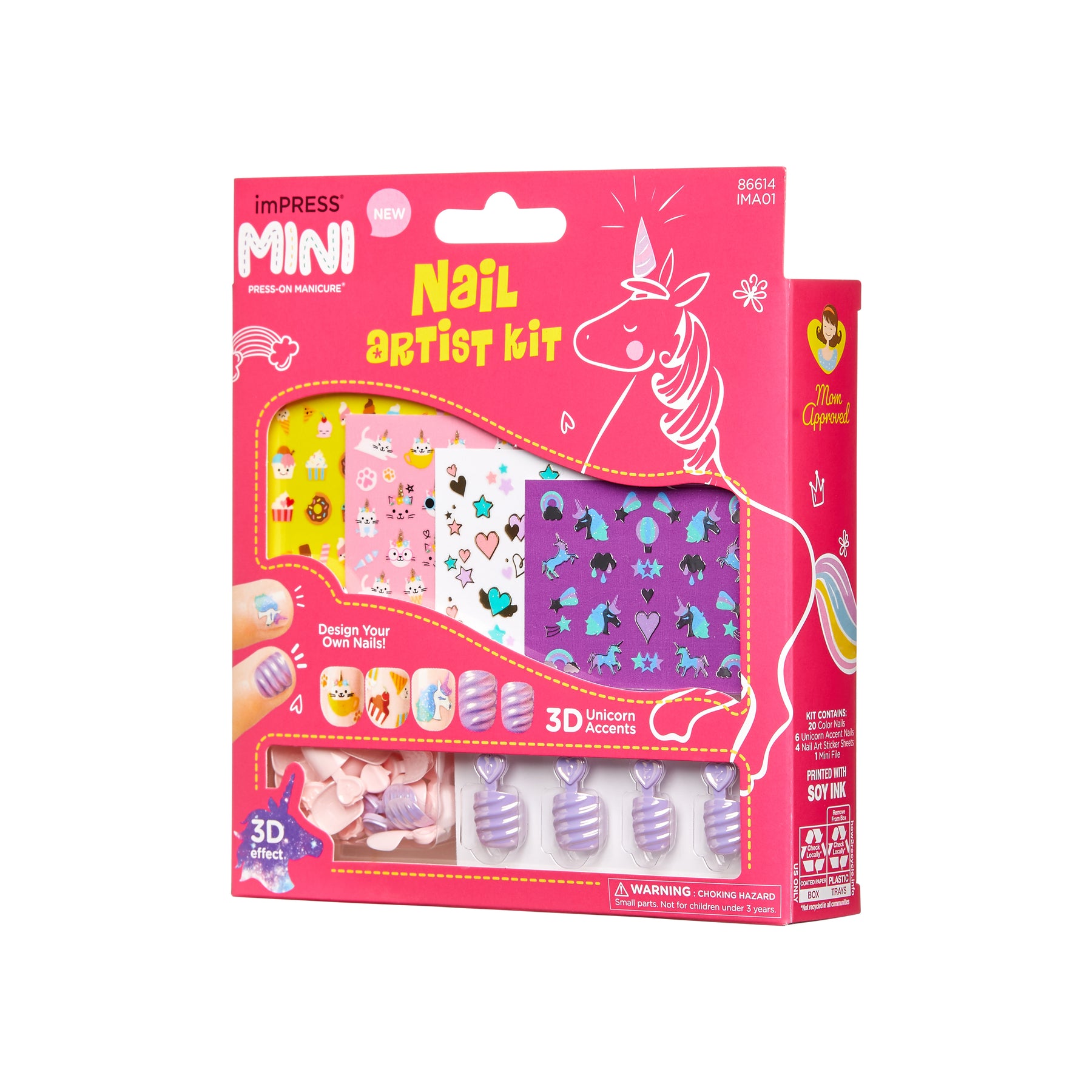 KIT IMPRESS KIDS NAIL ARTIST - KISS