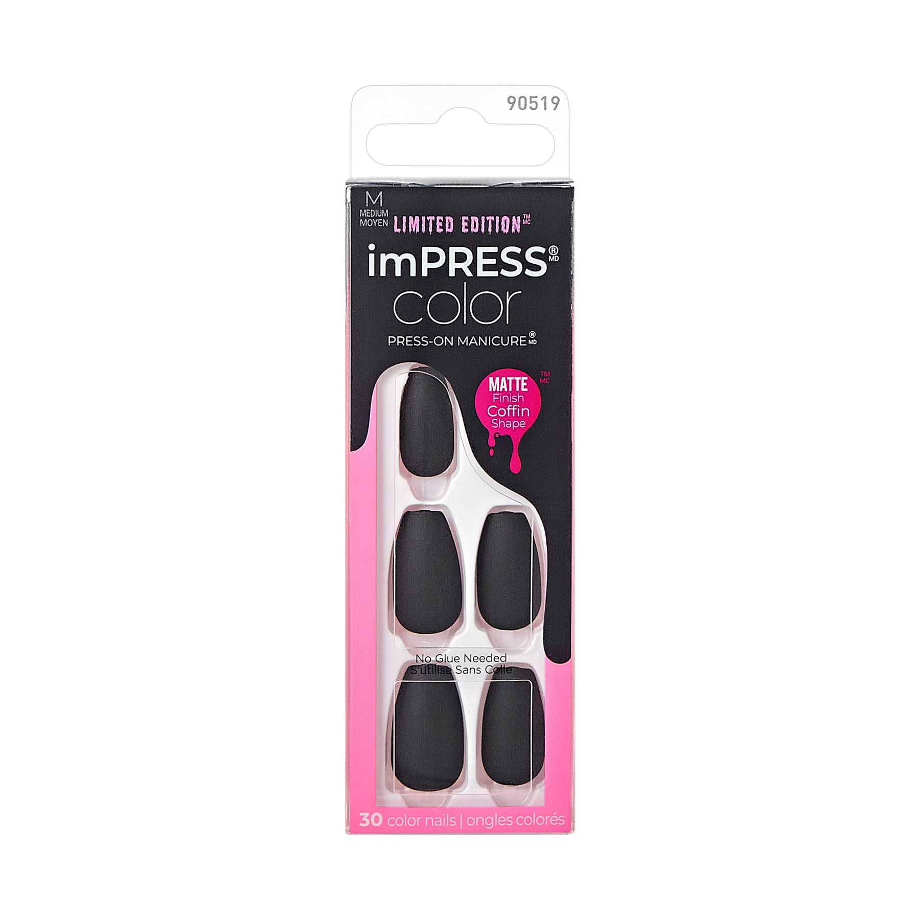 THRILLER NIGHT IMPRESS COLOR MATTE UÑAS POSTIZAS HALLOWEEN - KISS
