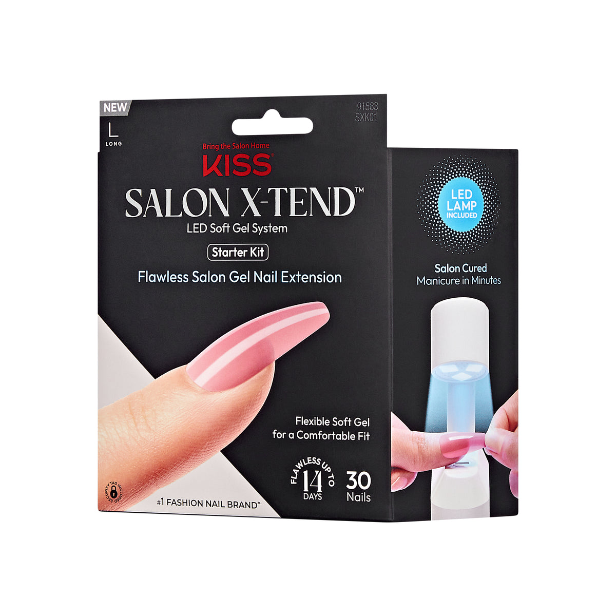 SALON X-TEND LED SOFT GEL SYSTEM STARTER KIT - KISS