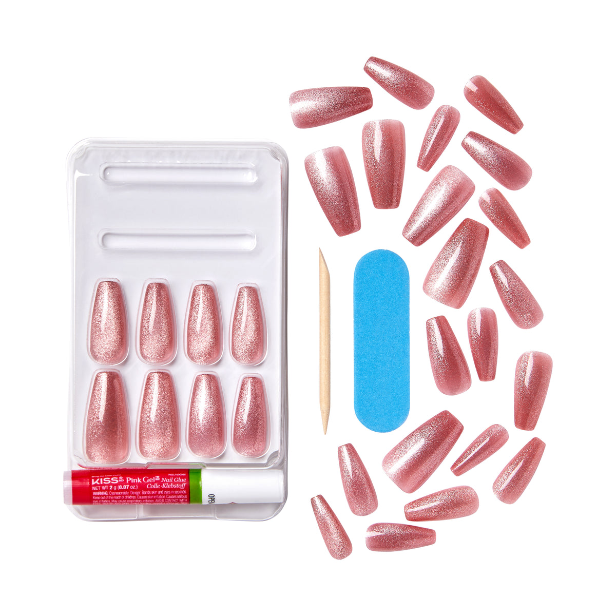 UÑAS GEL FANTASY MAGNETIC WEST COAST - OUTLET KISS