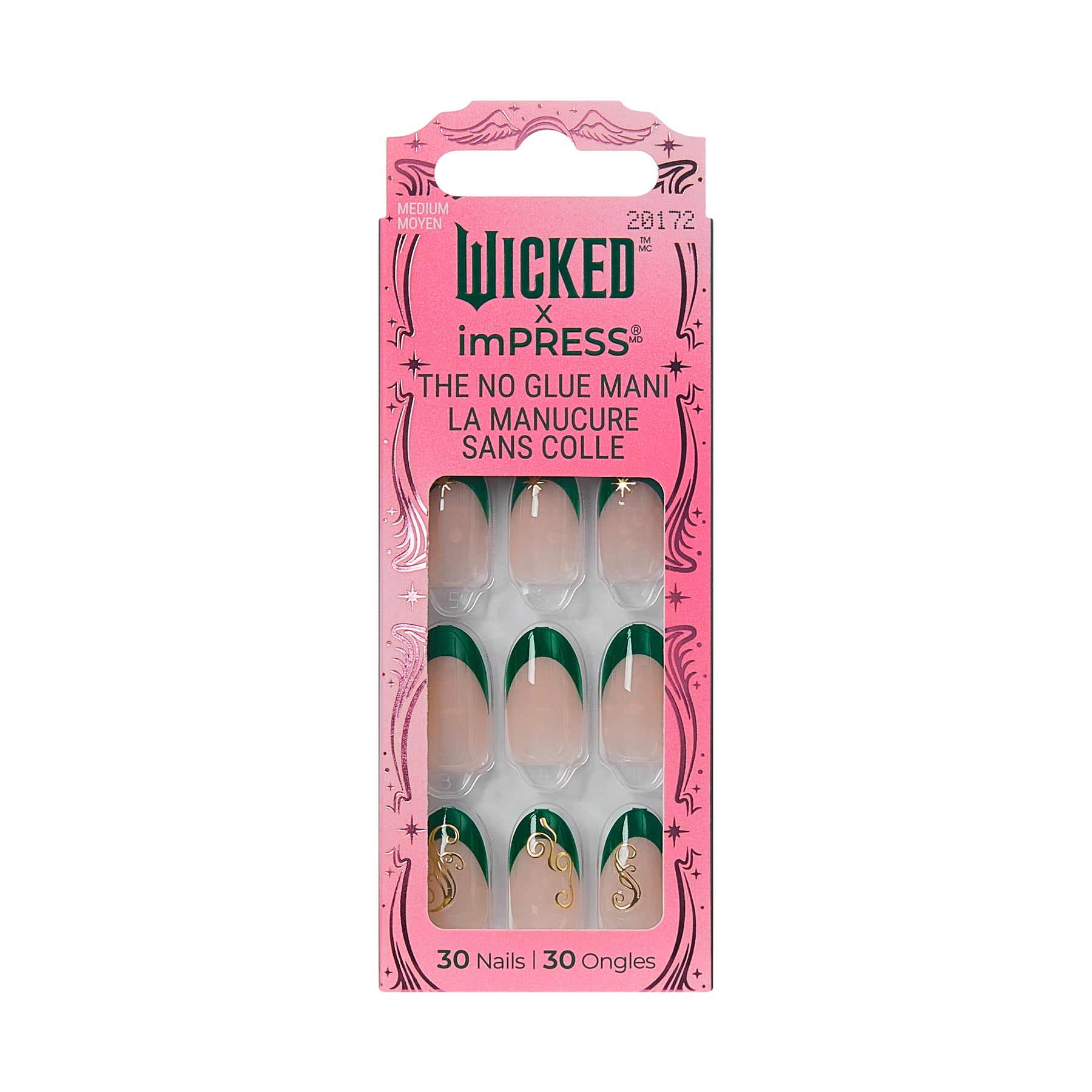 UÑAS POSTIZAS WICKED X IMPRESS NAILS ALWAYS BEEN GREEN - KISS