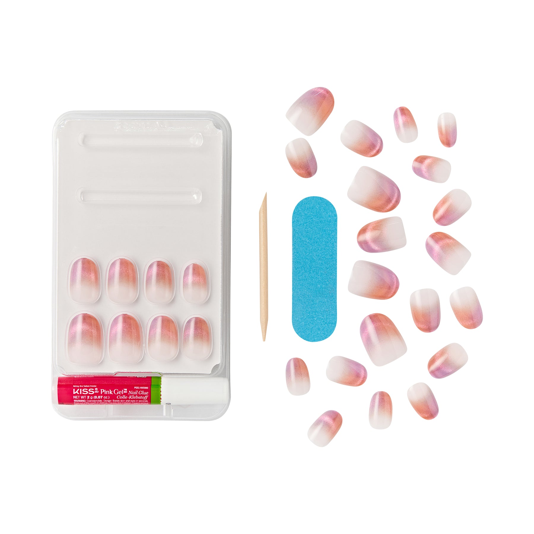 UÑAS POSTIZAS WICKED NAILS PINK PERFECTION - KISS