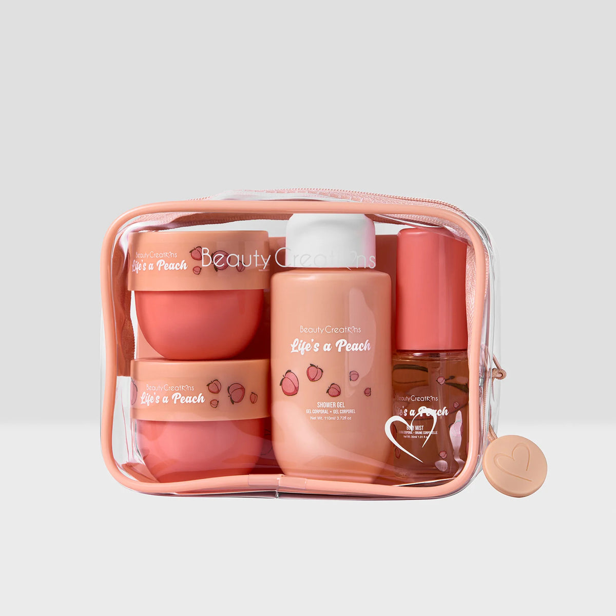 LIFES A PEACH - TRAVEL SET CUIDADO DEL CUERPO - BEAUTY CREATIONS