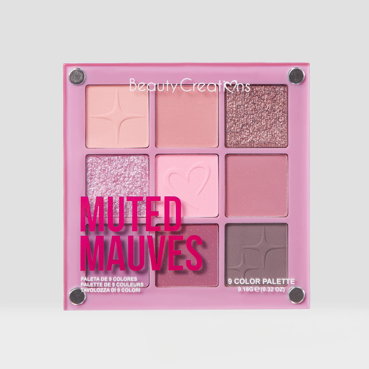 PALETA DE SOMBRAS MAGNETIC SHADOW PALETTE MUTED MUAVES - BEAUTY CREATIONS