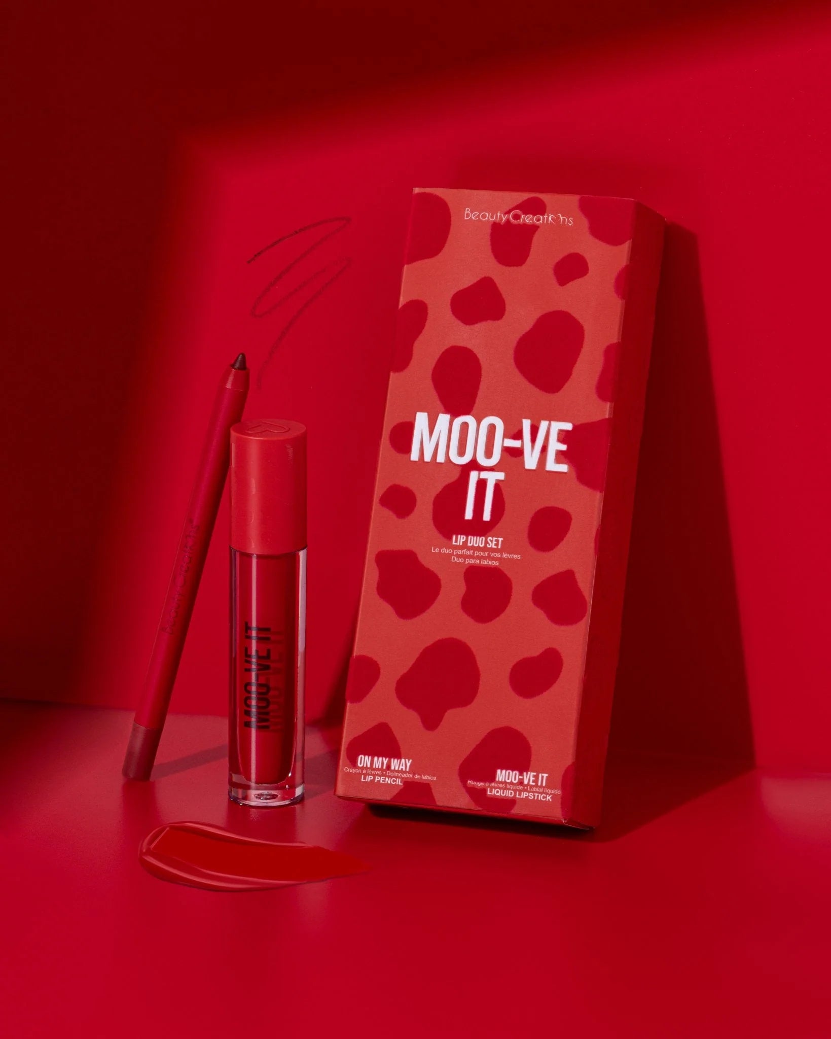 SET DE LABIOS - MOO-VE IT WHATS YOUR AVAILABILIPPY - BEAUTY CREATIONS