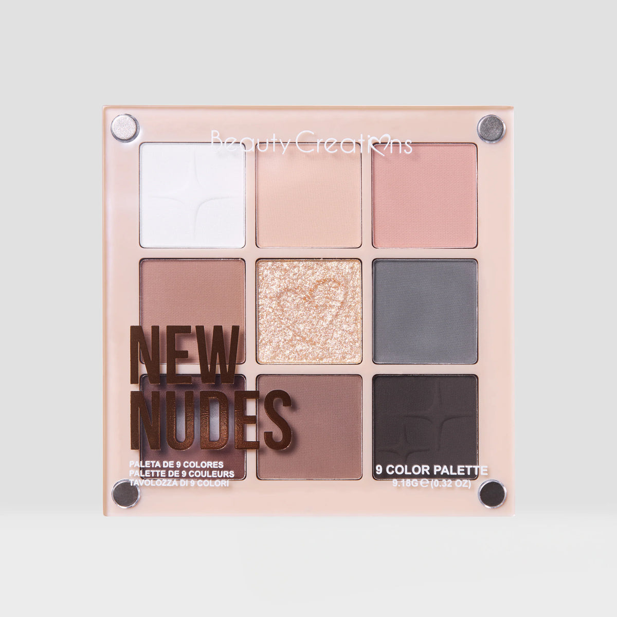 PALETA DE SOMBRAS MAGNETIC SHADOW PALETTE NEW NUDES - BEAUTY CREATIONS