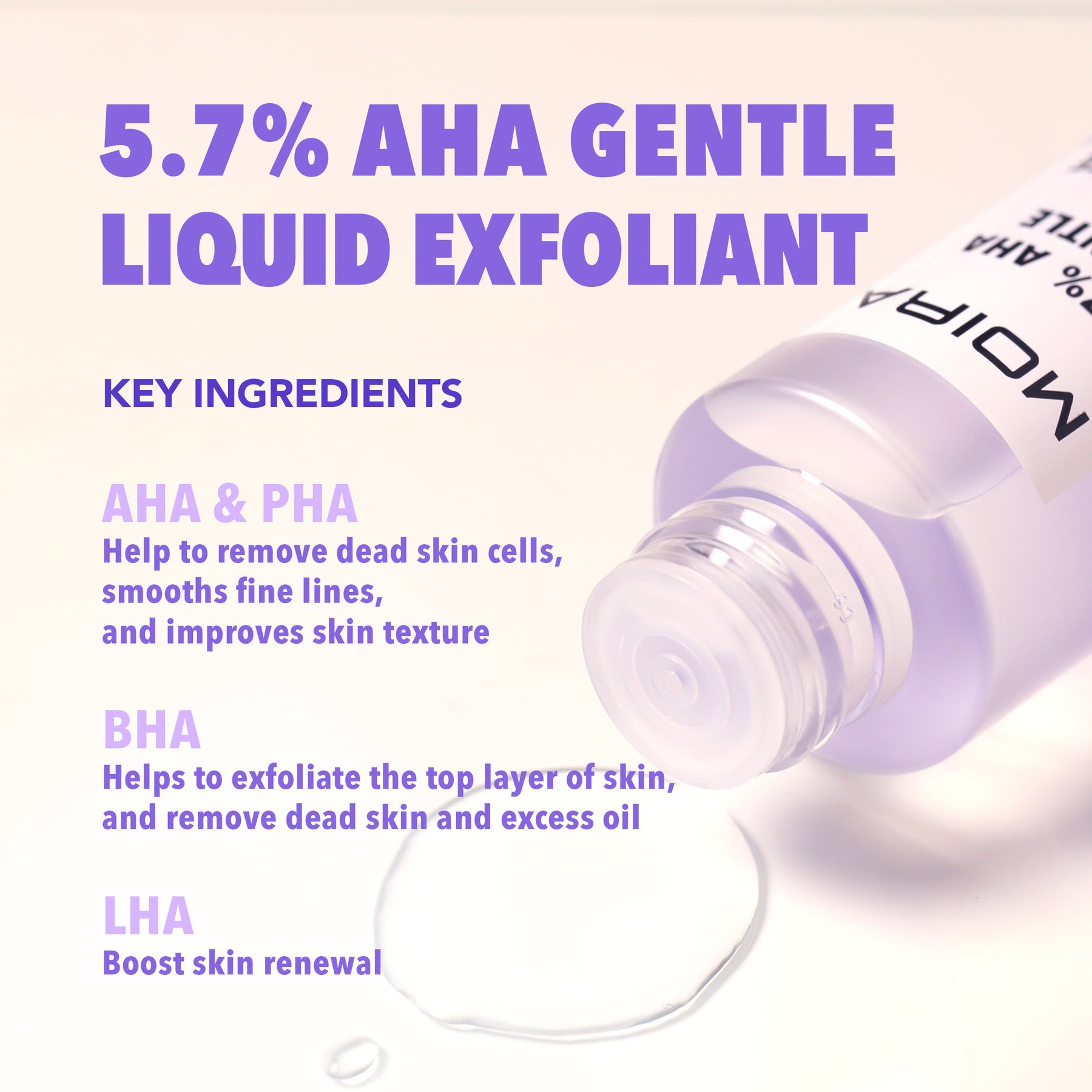 EXFOLIANTE SUAVE 5.7% AHA - MOIRA