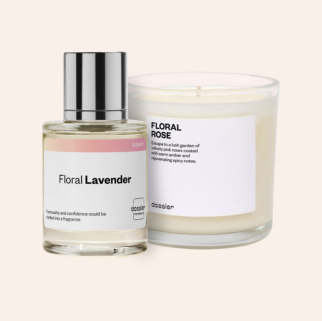 KIT PERFUME + VELA AROMÁTICA FLORAL - DOSSIER