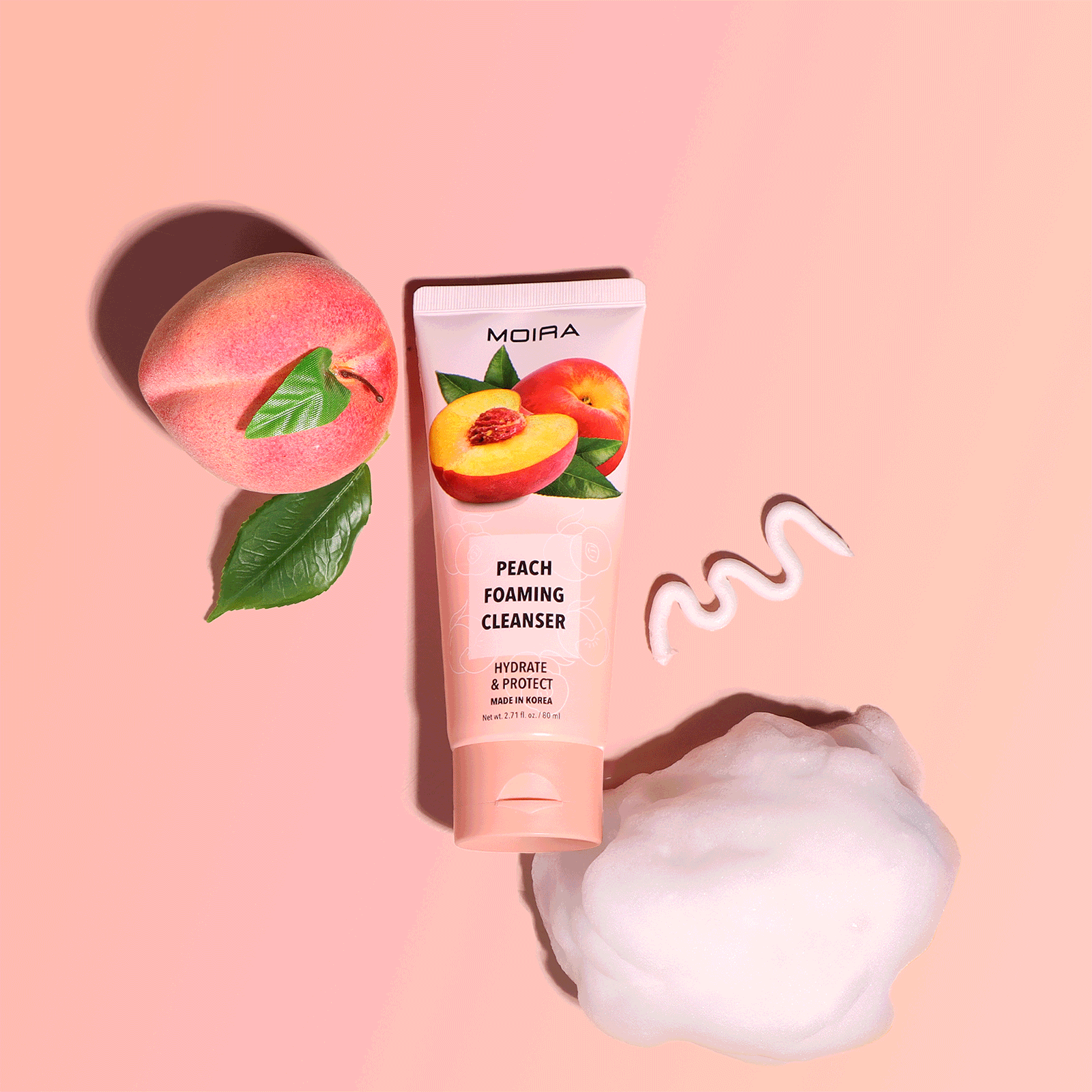 LIMPIADOR FACIAL EN ESPUMA DURAZNO - MOIRA