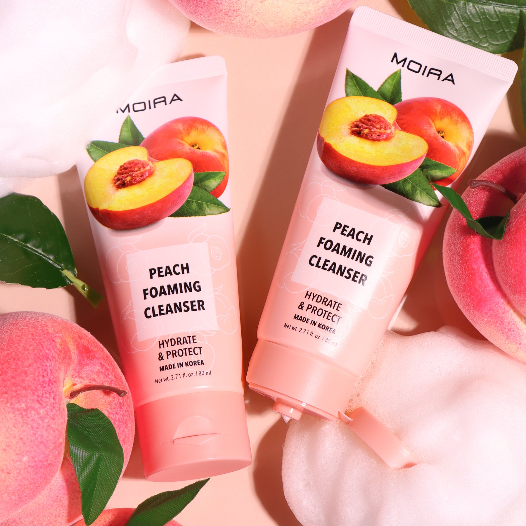 LIMPIADOR FACIAL EN ESPUMA DURAZNO - MOIRA