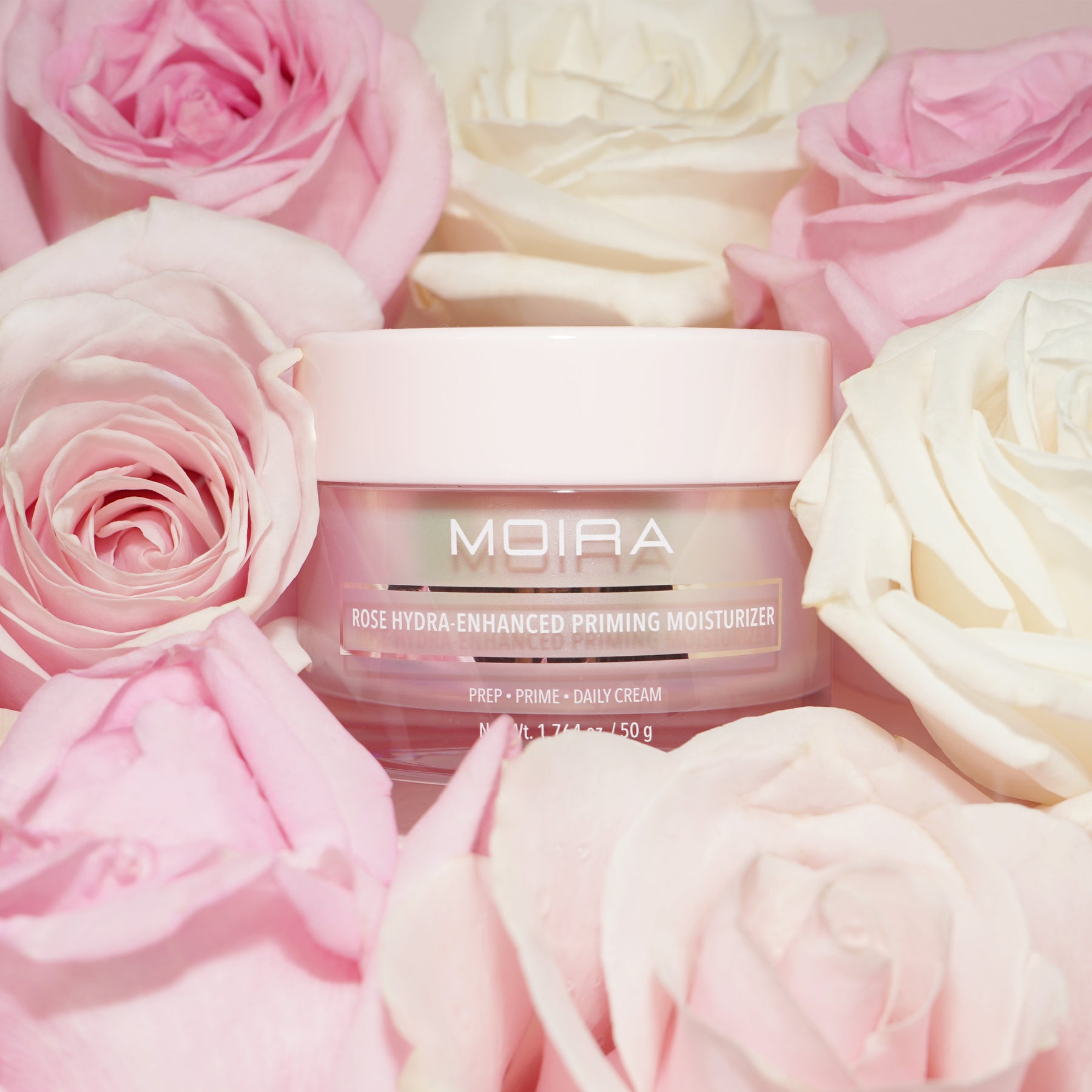 PRIMER DE MAQUILLAJE HIDRATANTE EN CREMA ROSE HYDRA-ENHANCED - MOIRA