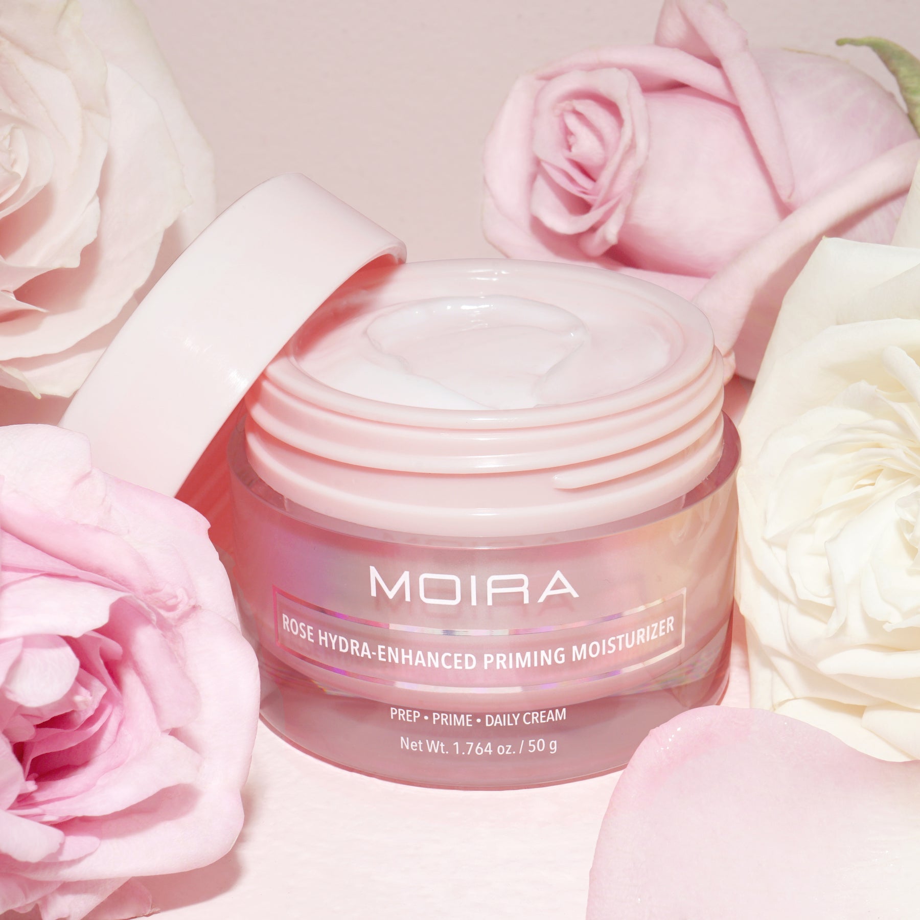 PRIMER DE MAQUILLAJE HIDRATANTE EN CREMA ROSE HYDRA-ENHANCED - MOIRA