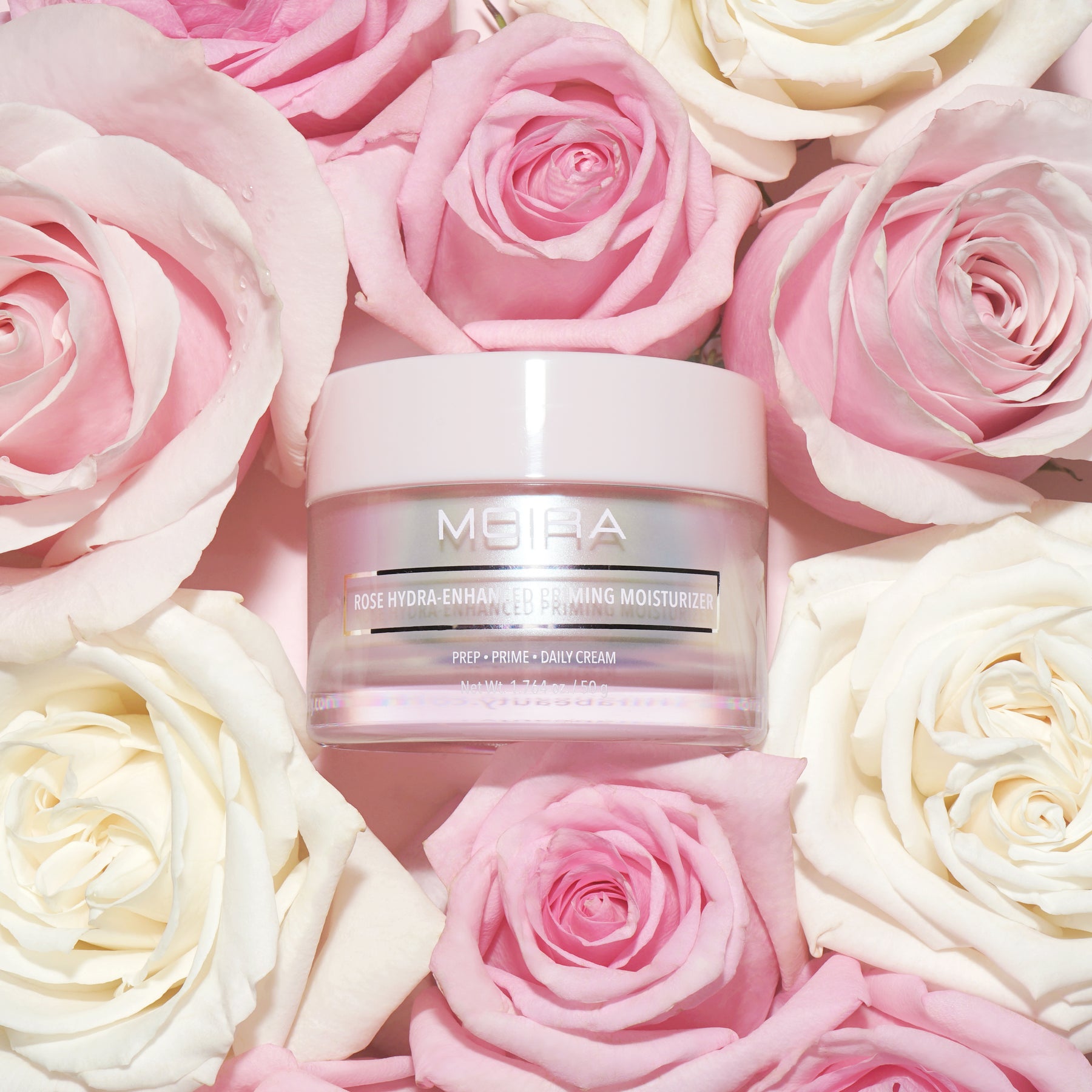 PRIMER DE MAQUILLAJE HIDRATANTE EN CREMA ROSE HYDRA-ENHANCED - MOIRA