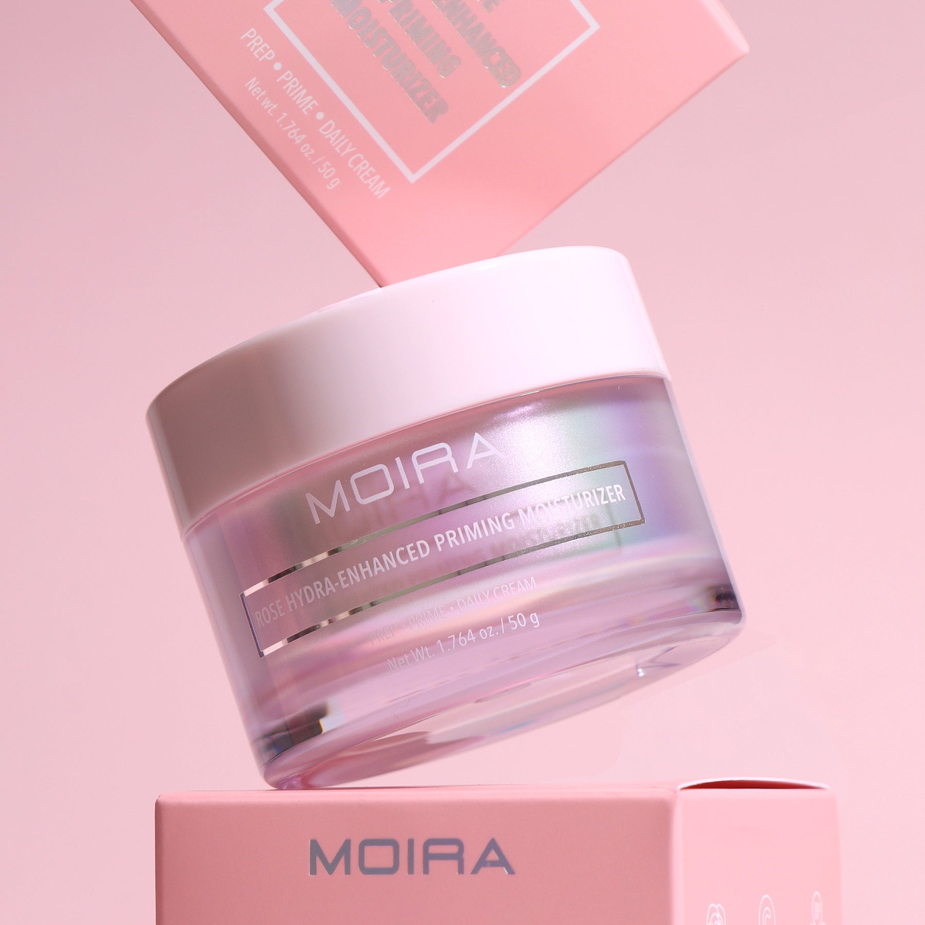 PRIMER DE MAQUILLAJE HIDRATANTE EN CREMA ROSE HYDRA-ENHANCED - MOIRA