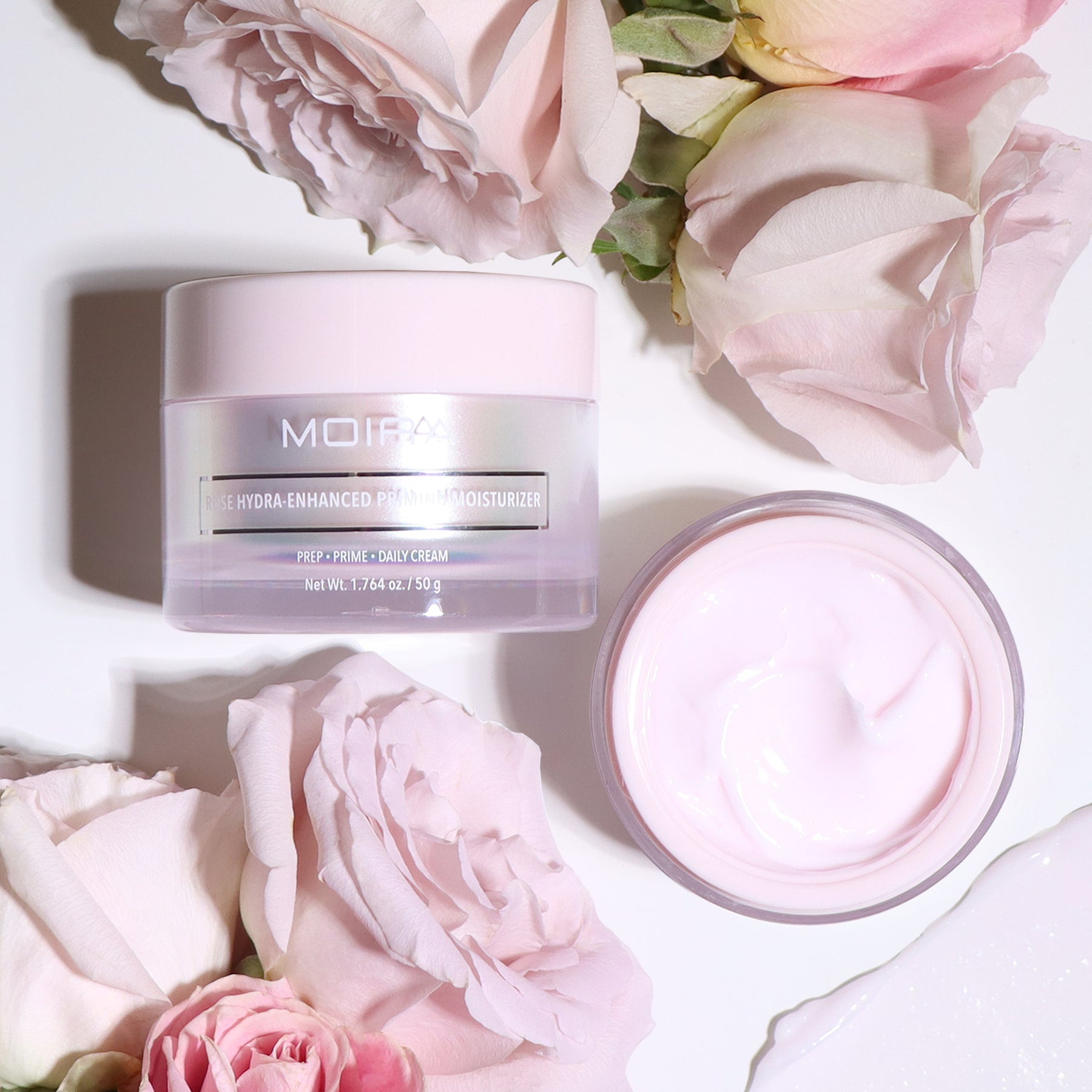 PRIMER DE MAQUILLAJE HIDRATANTE EN CREMA ROSE HYDRA-ENHANCED - MOIRA
