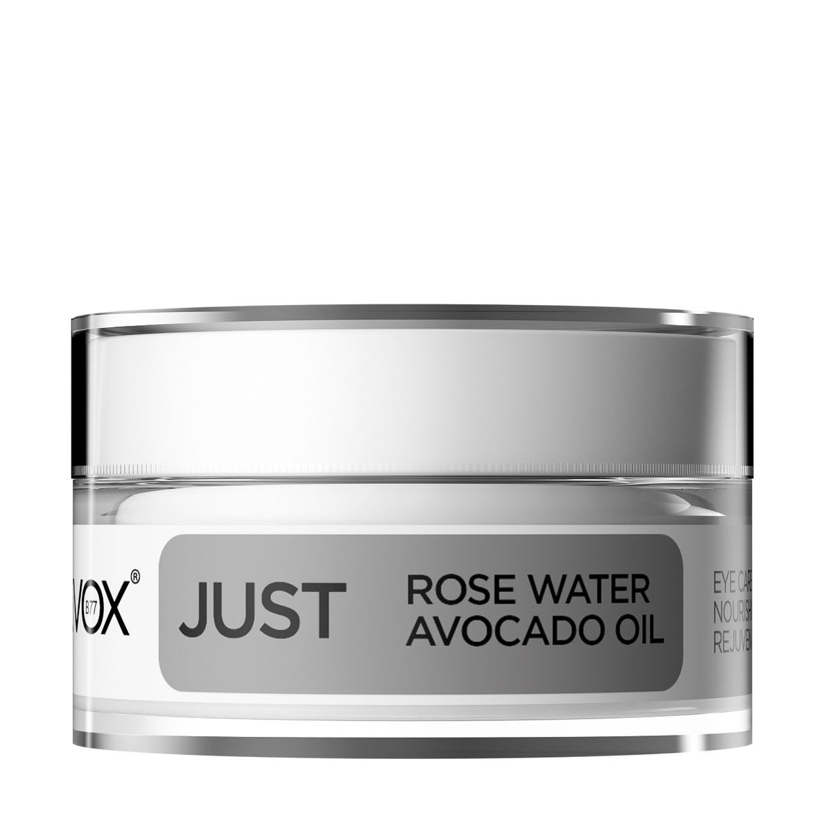 CREMA DE OJOS CON AGUA DE ROSAS Y ACEITE DE AGUACATE ROSE WATER AVOCADO OIL EYE CARE CREAM - REVOX B77