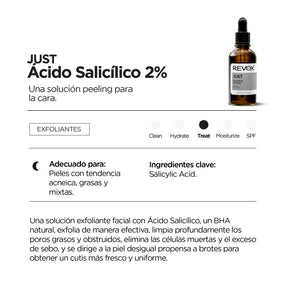 SERUM EXFOLIANTE ÁCIDO SALICÍLICO 2% - REVOX B77