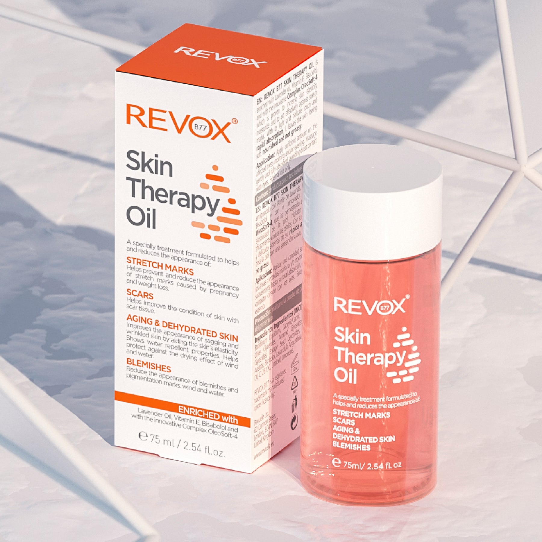 ACEITE PARA ESTRÍAS, CICATRICES, MANCHAS SKIN THERAPY OIL - REVOX B77