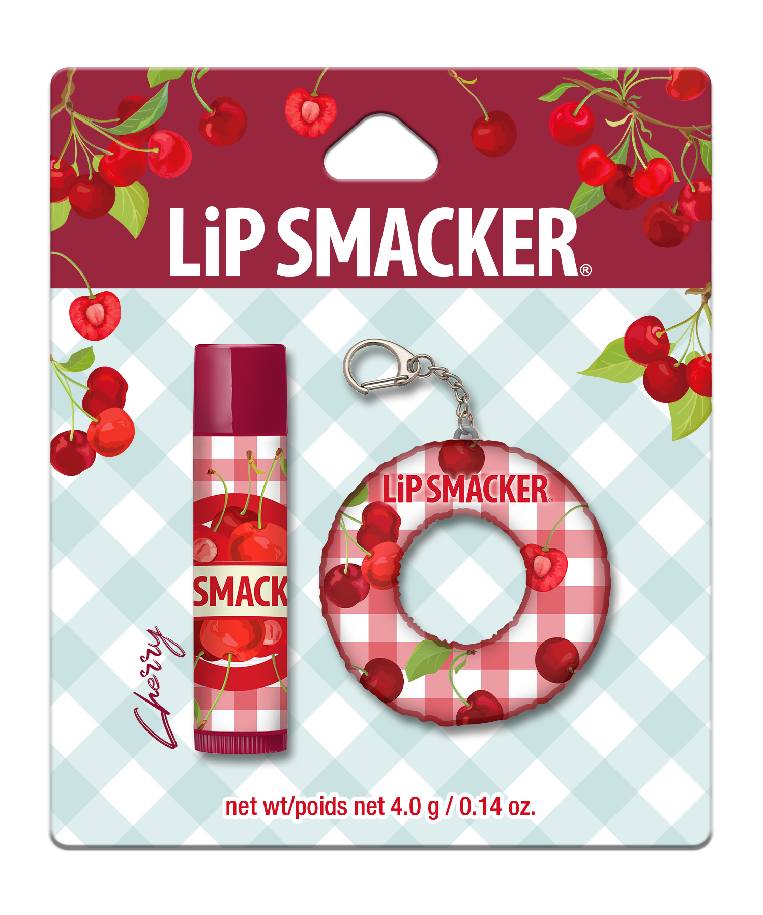 BÁLSAMO LABIAL + KEYCHAIN CHERRY - LIP SMACKER