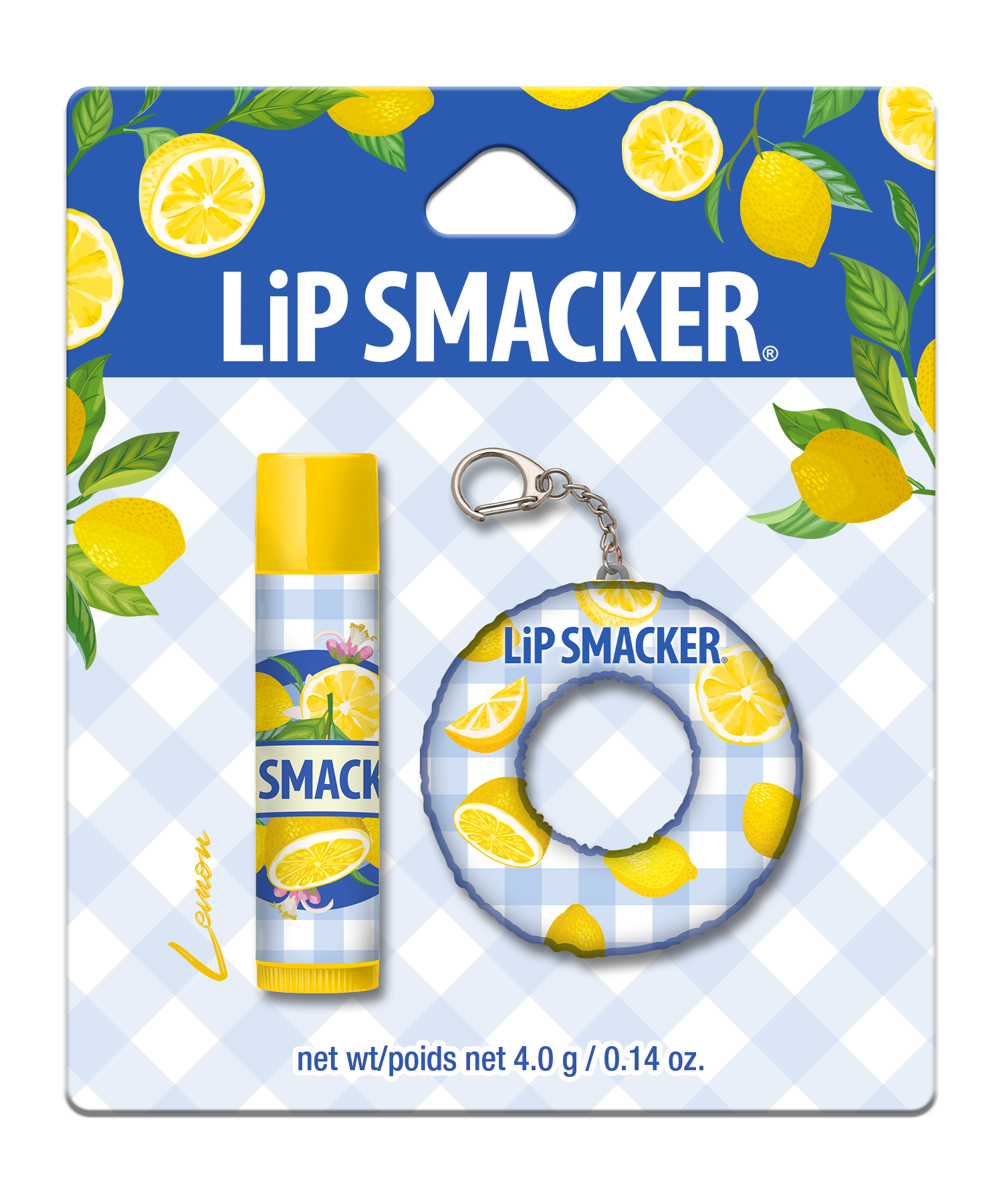BÁLSAMO LABIAL + KEYCHAIN FLOATY LEMON - LIP SMACKER