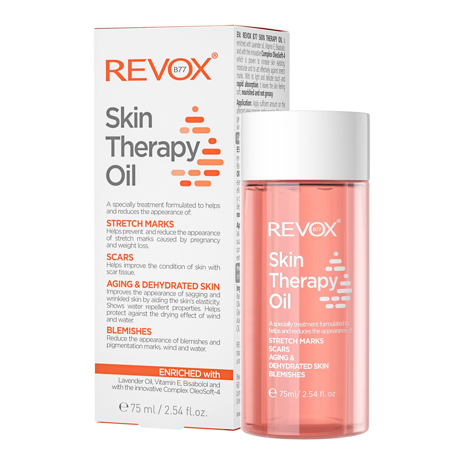 ACEITE PARA ESTRÍAS, CICATRICES, MANCHAS SKIN THERAPY OIL - REVOX B77