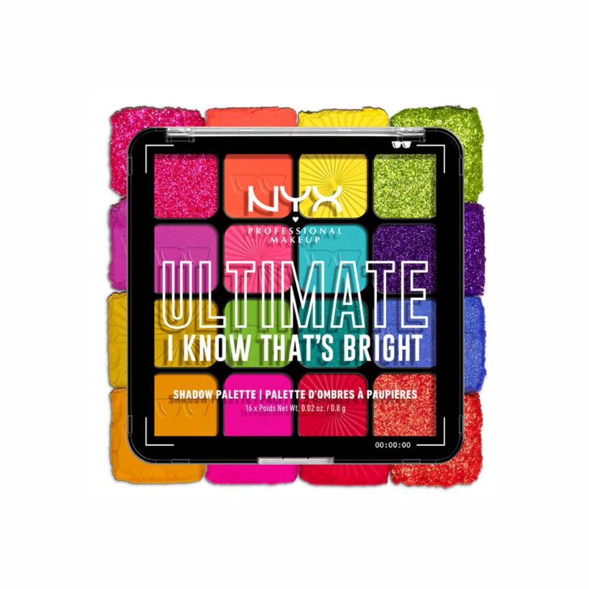 PALETA DE SOMBRAS ULTIMATE SHADOW I KNOW THATS BRIGHT - NYX PROFESSIONAL MAKEUP