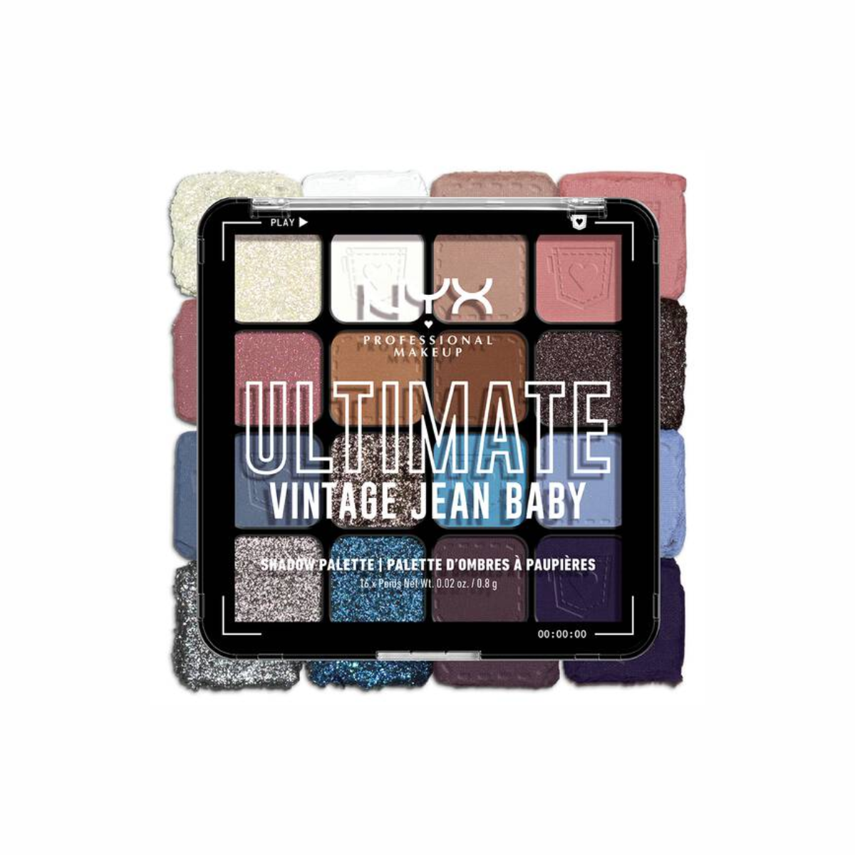 ULTIMATE SHADOW PALETTE VINTAGE JEAN BABY - OUTLET NYX PROFESSIONAL MAKEUP