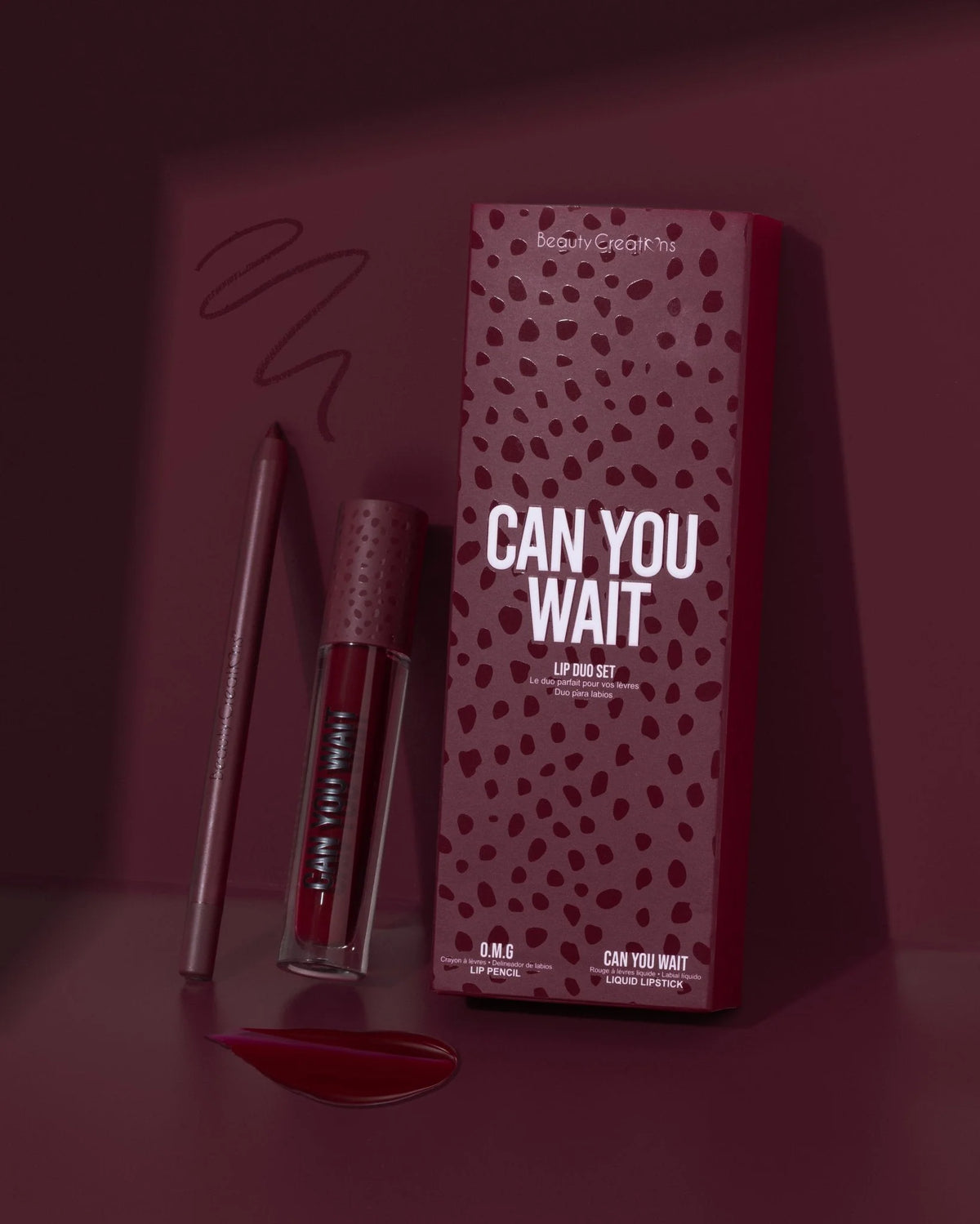 SET DE LABIOS - CAN YOU WAIT WHATS YOUR AVAILABILIPPY - BEAUTY CREATIONS