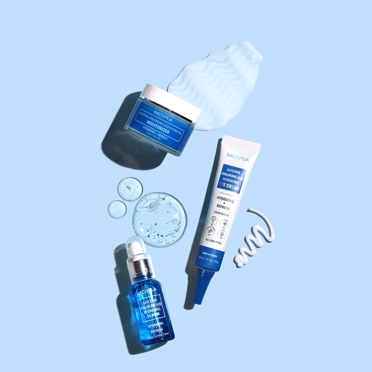 KIT SKINCARE HIDRATANTE GLICERINA Y AC HIALURÓNICO - MOIRA